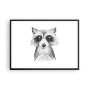 Poster in een zwarte lijst - Een moment om te verhuizen - 70x50 cm