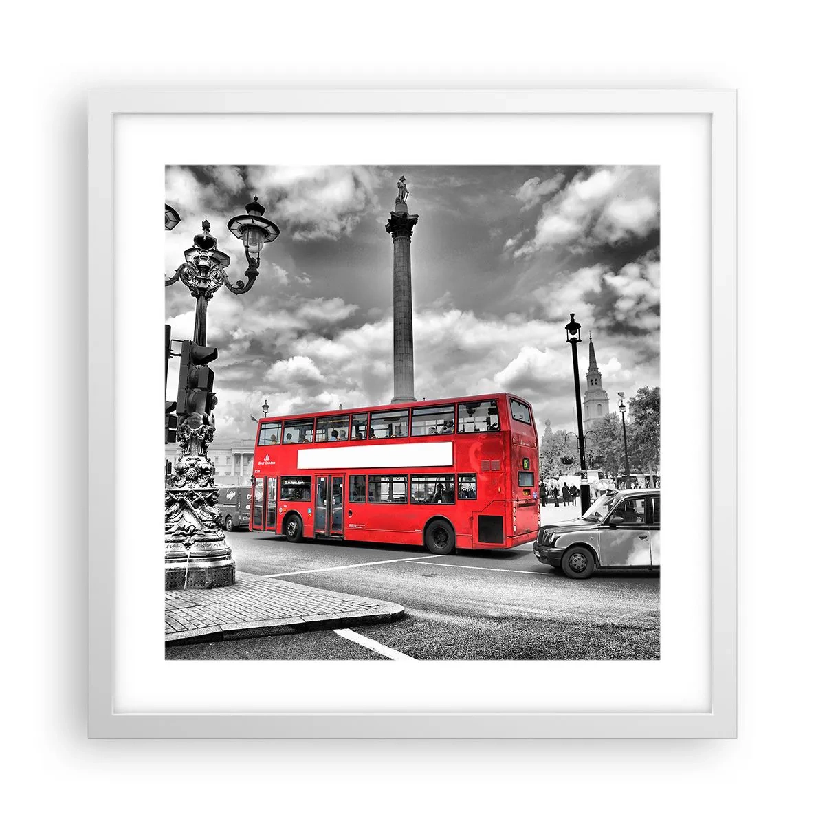 Poster in een witte lijst - De echte bloedbaan van de stad - 40x40 cm