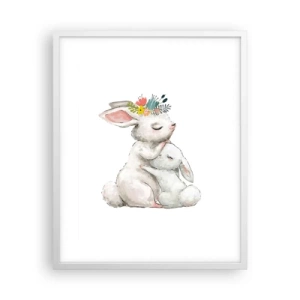 Poster in een witte lijst - Het is het beste met mama - 40x50 cm