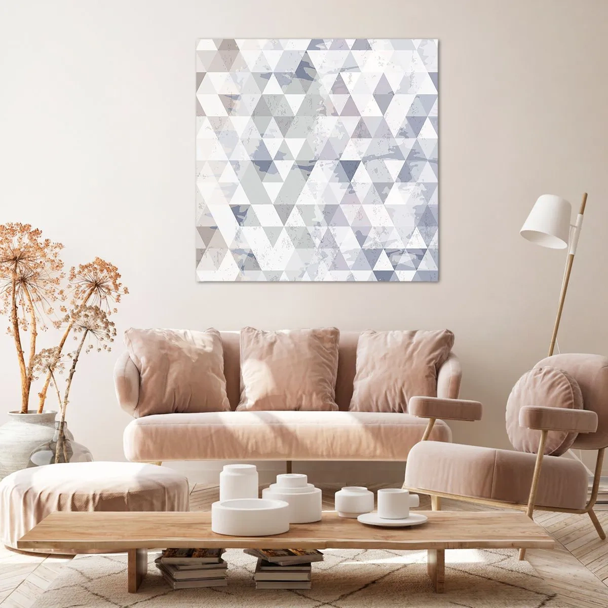 Schilderen op canvas - In ritme op drie - 60x60 cm