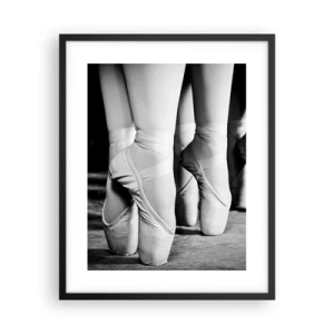 Poster in een zwarte lijst - Samen, lichtjes - 40x50 cm