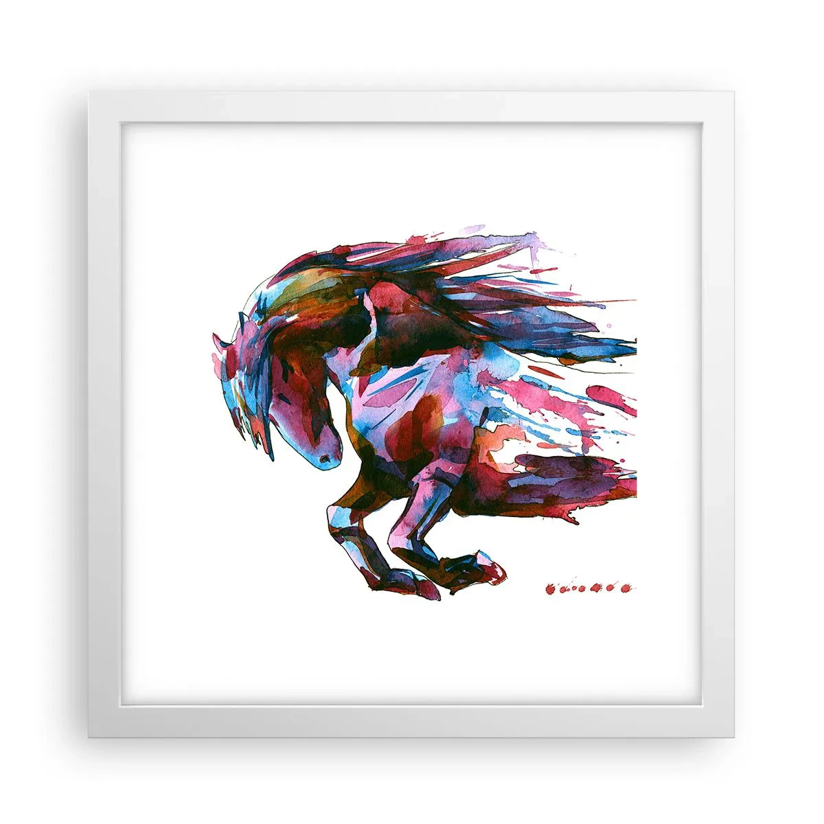 Poster in een witte lijst - In vervoering - 30x30 cm