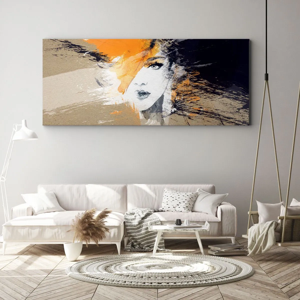 Schilderen op canvas - En er is licht - 100x40 cm