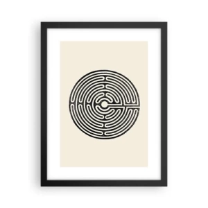 Poster in een zwarte lijst - Mysterieuze orde - 30x40 cm