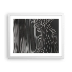 Poster in een witte lijst - Ritme en accent - 50x40 cm