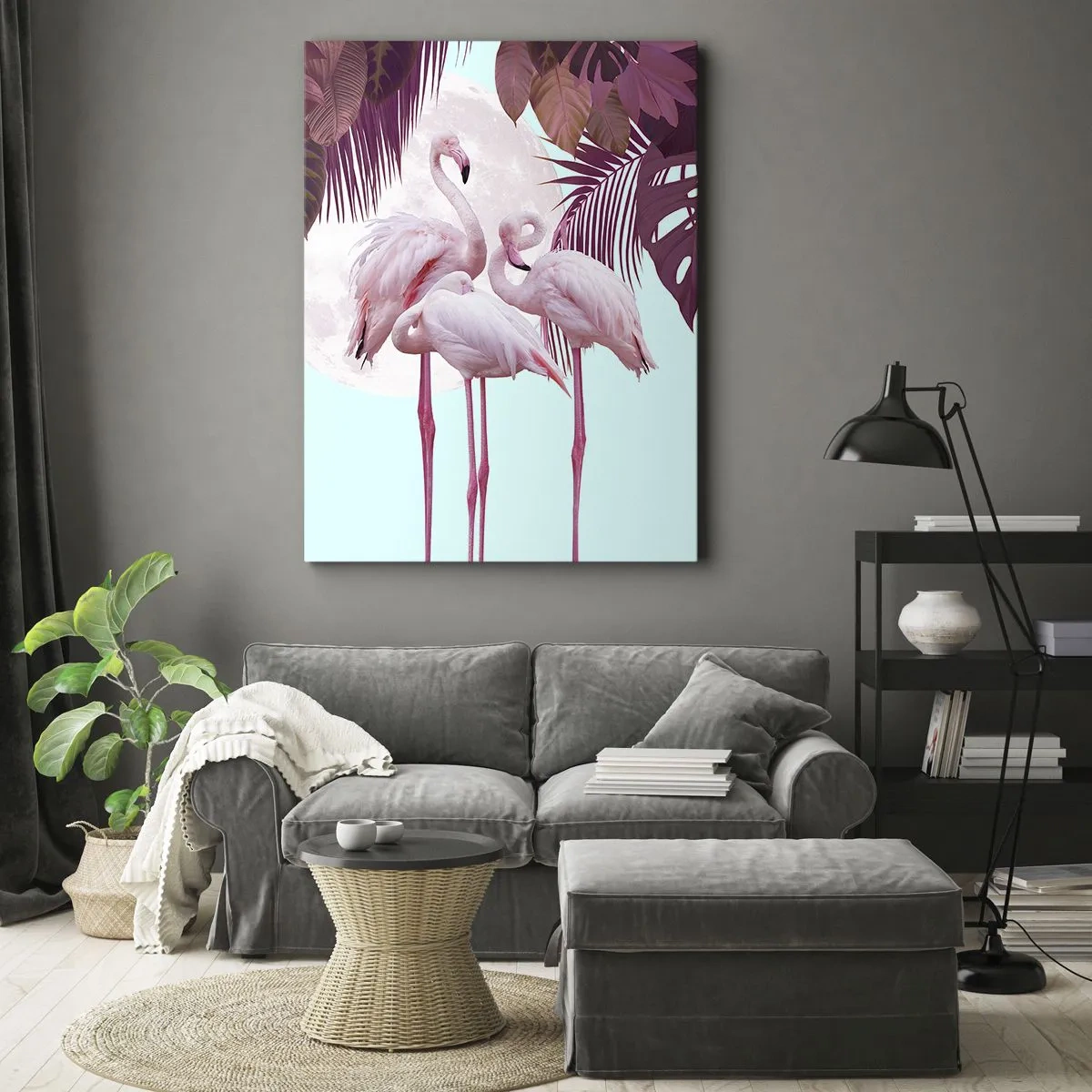 Schilderen op canvas - Drie vogel genaden - 50x70 cm