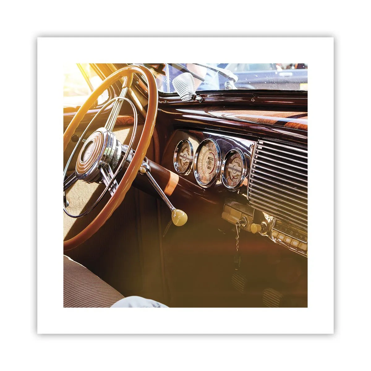 Poster - Een adem van luxe uit het verleden - 40x40 cm