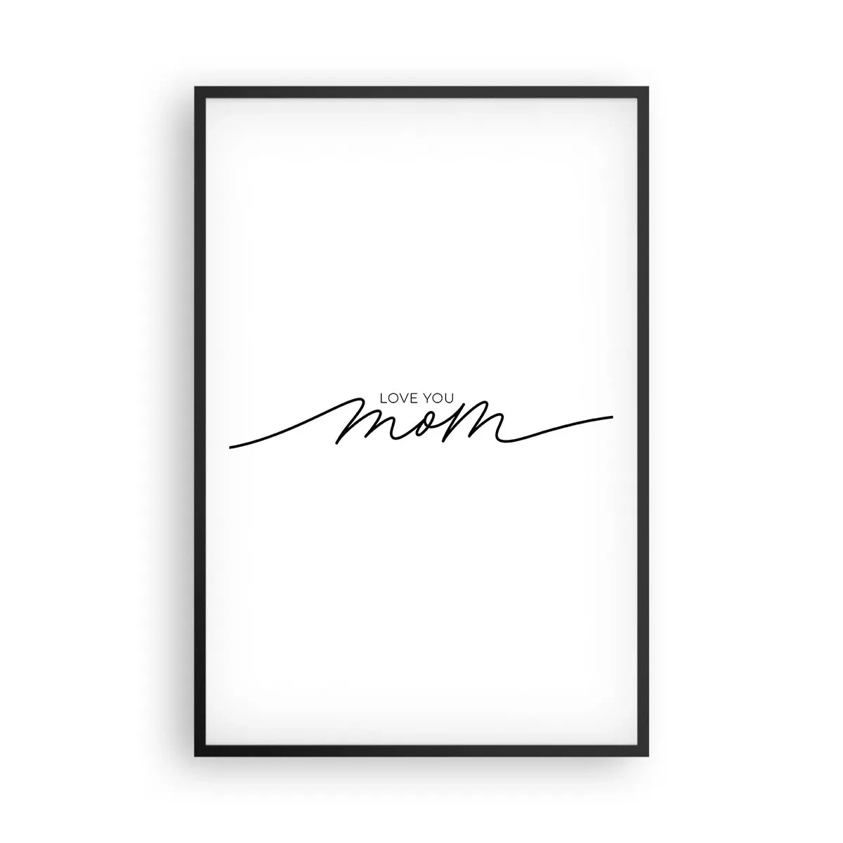 Poster in een zwarte lijst - Grote emotie - 61x91 cm