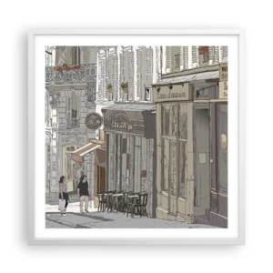 Poster in een witte lijst - Stadsvreugde - 60x60 cm