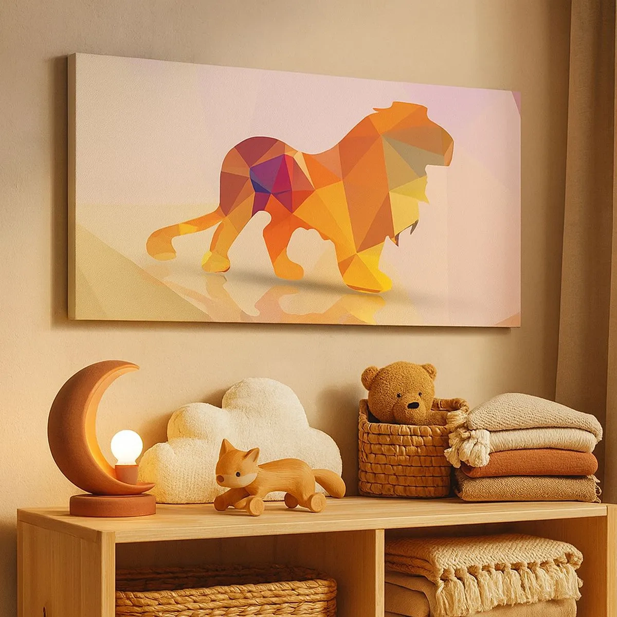 Schilderen op canvas - De diamanten koning - 100x40 cm