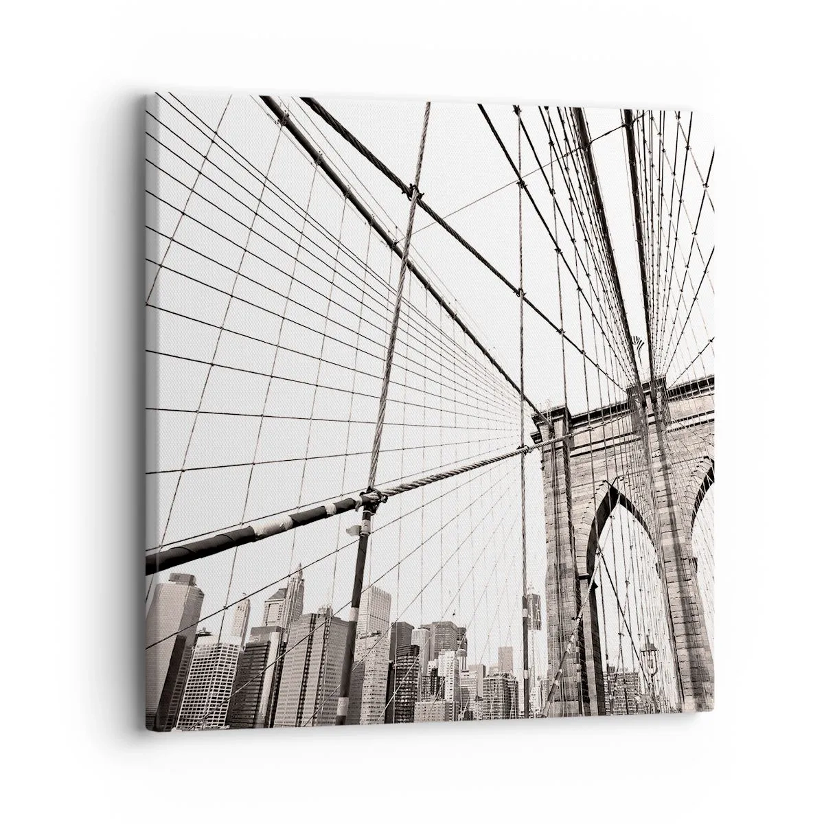 Schilderen op canvas - Kathedraal van New York - 30x30 cm