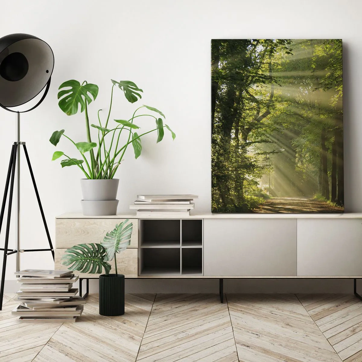 Schilderen op canvas - Bosmoment - 50x70 cm