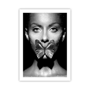 Poster - Vlinder kus - 50x70 cm