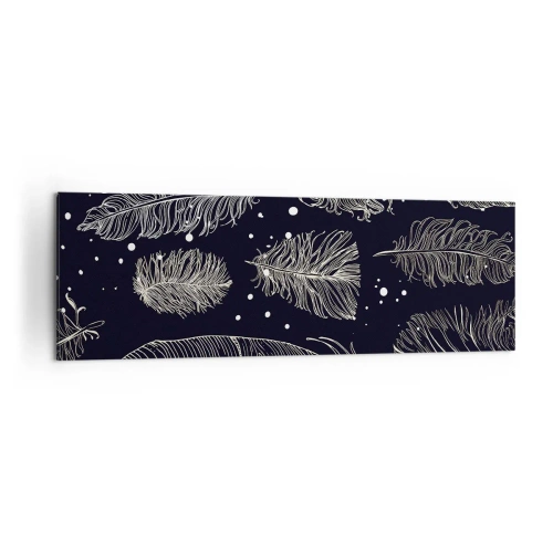 Schilderen op canvas - Gevederde kant - 160x50 cm