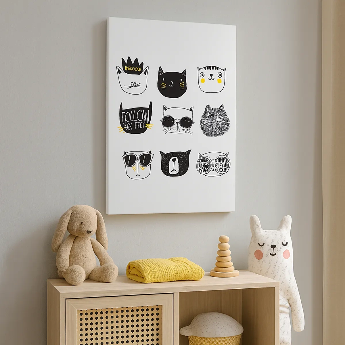 Schilderen op canvas - Iedereen is anders - 50x70 cm