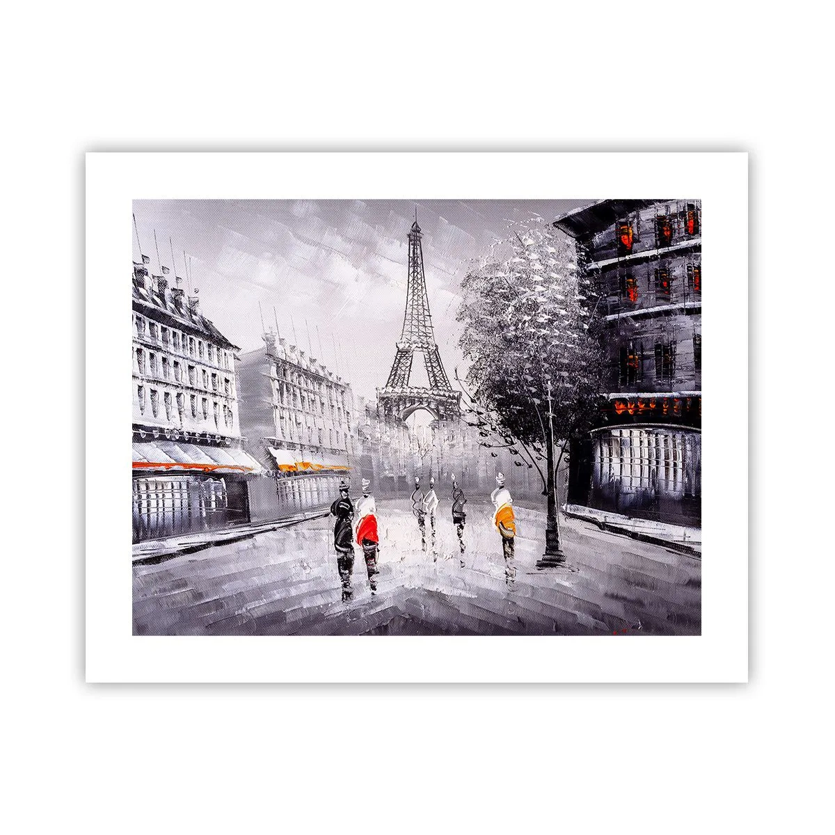 Poster - Parijs wandeling - 50x40 cm