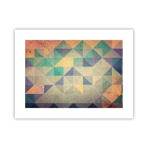 Poster - Republiek van driehoeken - 40x30 cm