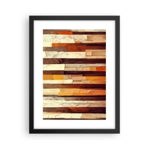 Poster in een zwarte lijst - Anthem van de bosbomen - 30x40 cm