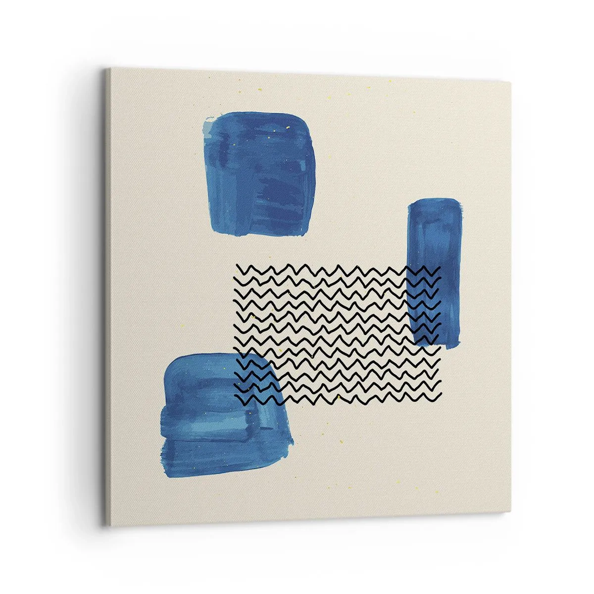 Schilderen op canvas - Een abstract kwartet - 60x60 cm