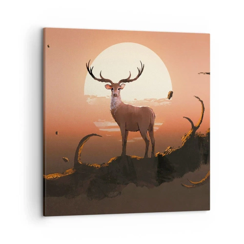 Schilderen op canvas - Deze nacht is anders dan alle andere - 50x50 cm