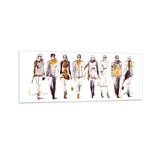 Schilderen op glas - Casual chic, casual elegantie - 140x50 cm