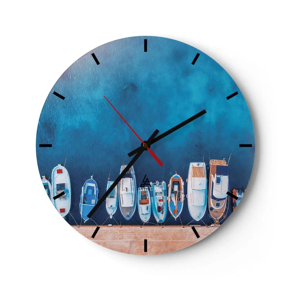 Wandklok - Klok - In één rij - 40x40 cm