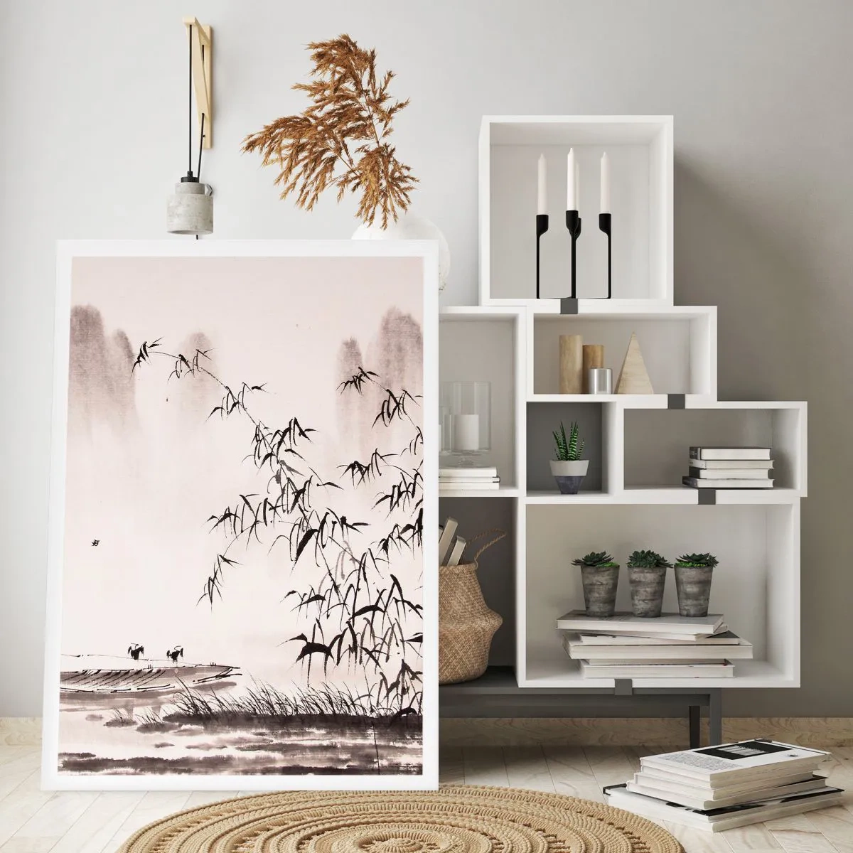 Poster - De stilte van de rijstvelden - 70x100 cm