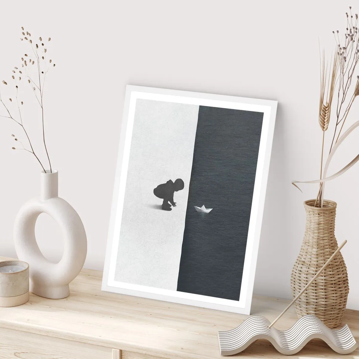 Poster in een witte lijst - Geweldige expeditie - 30x40 cm