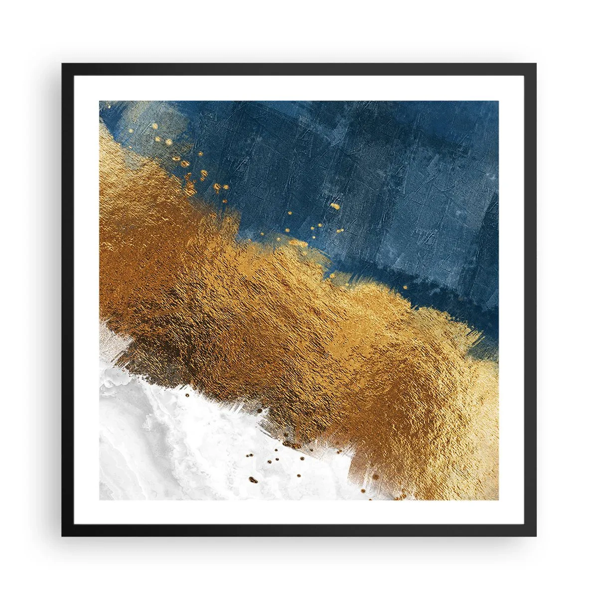Poster in een zwarte lijst - De kleuren van de zomer - 60x60 cm
