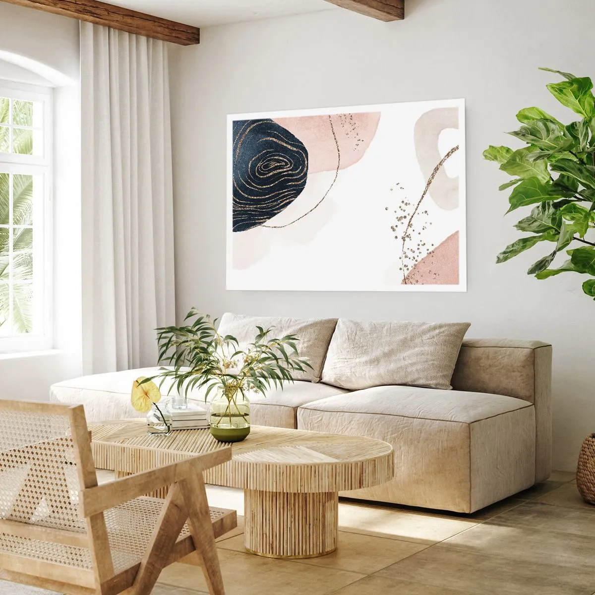 Poster - Alles vloeit - 50x40 cm