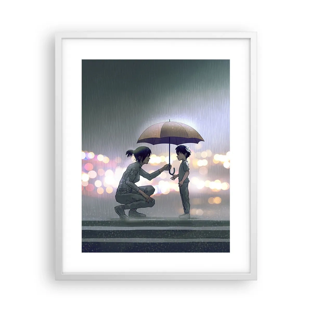 Poster in een witte lijst - En het is goed nu - 40x50 cm