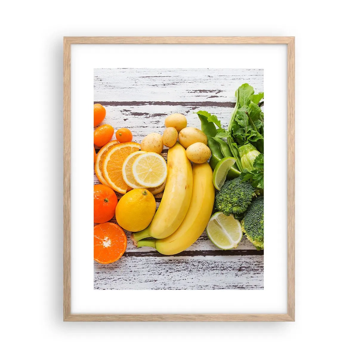 Een poster in een licht eiken lijst - Het is niet genoeg? - 40x50 cm