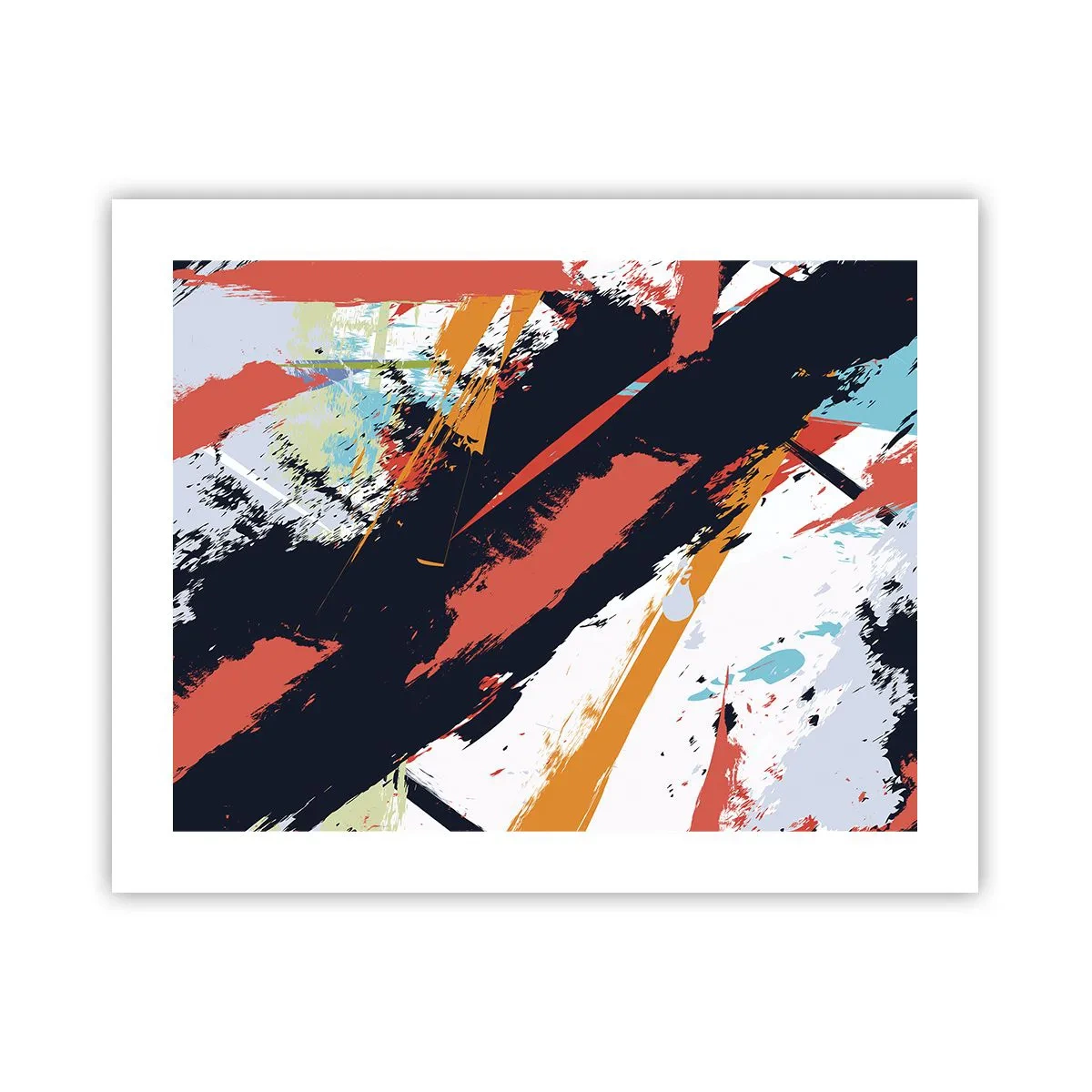 Poster - Dynamische compositie - 50x40 cm