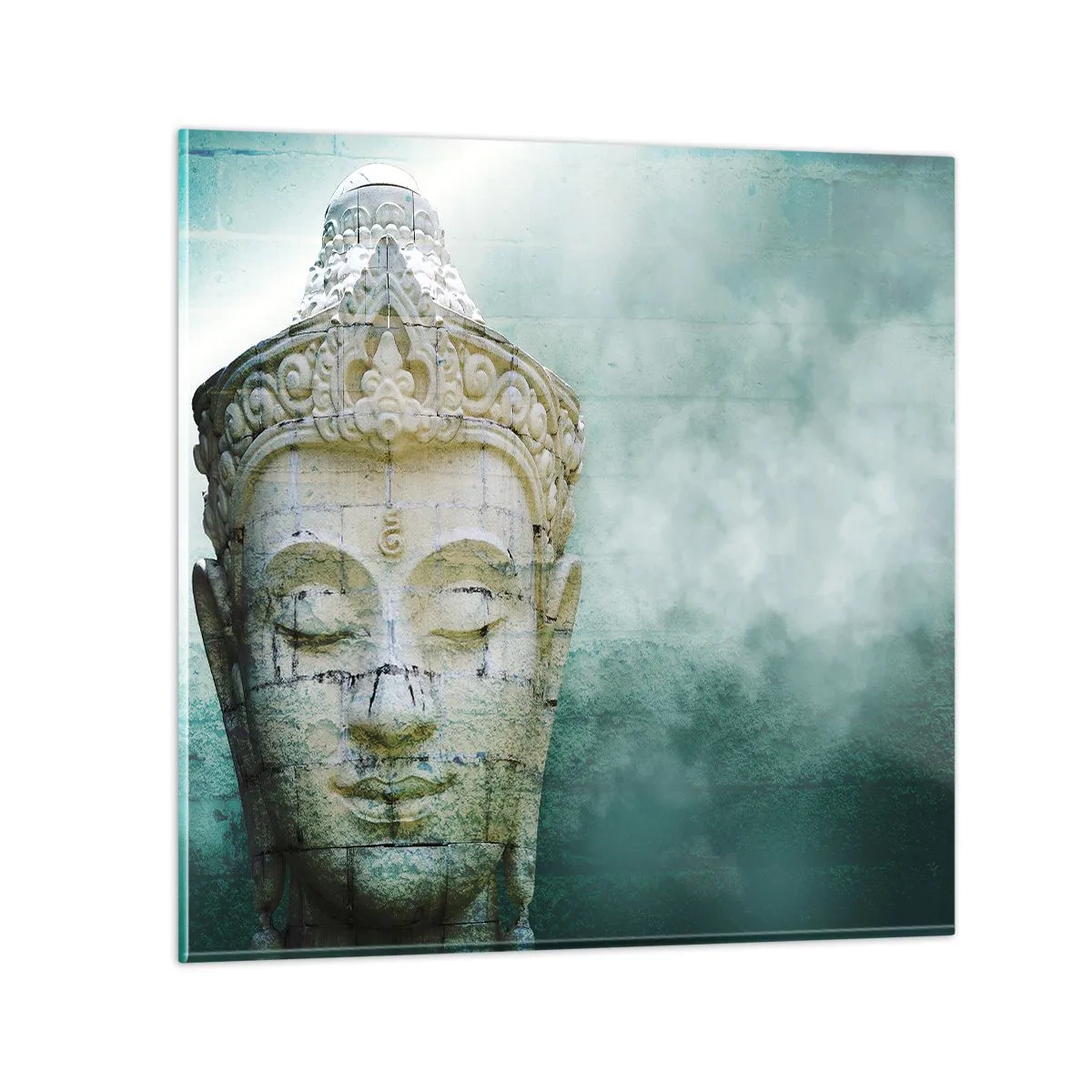 Schilderen op glas - Op zoek naar het licht - 50x50 cm