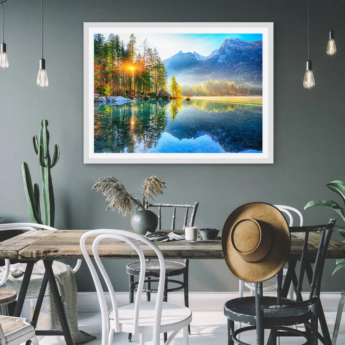 Poster in een witte lijst - Majesteit en zoetheid - 40x30 cm