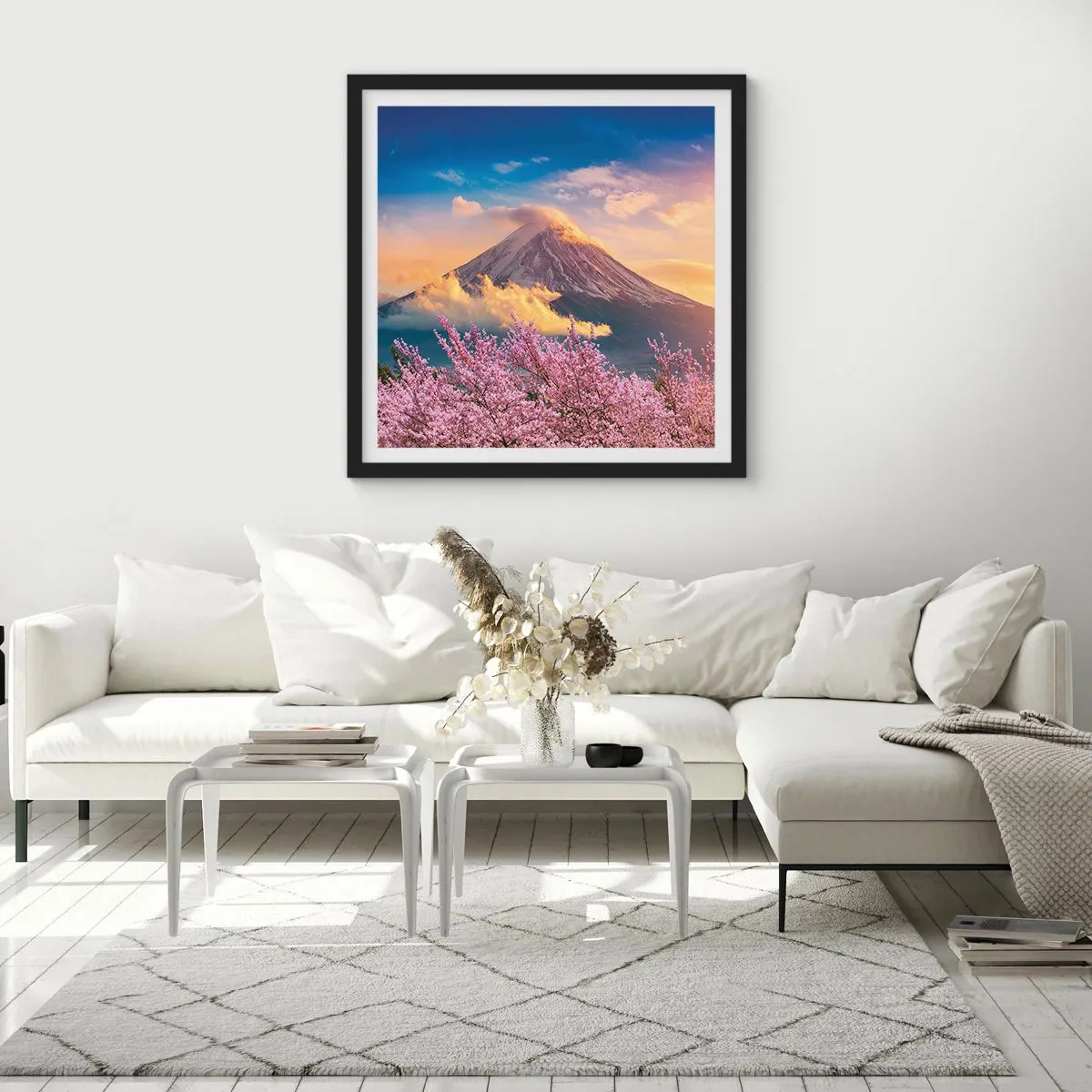 Poster in een zwarte lijst - Japanse heiligheid - 50x50 cm