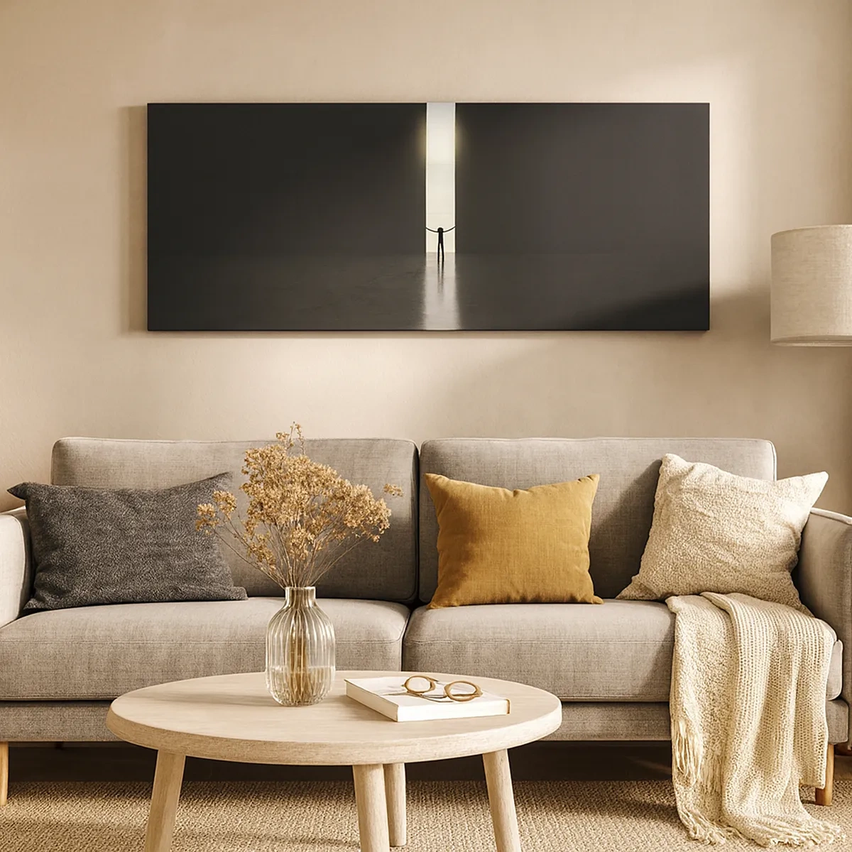 Schilderen op canvas - Een stap naar een mooie toekomst - 30x30 cm