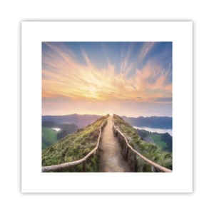 Poster - Dicht bij de hemel - 30x30 cm