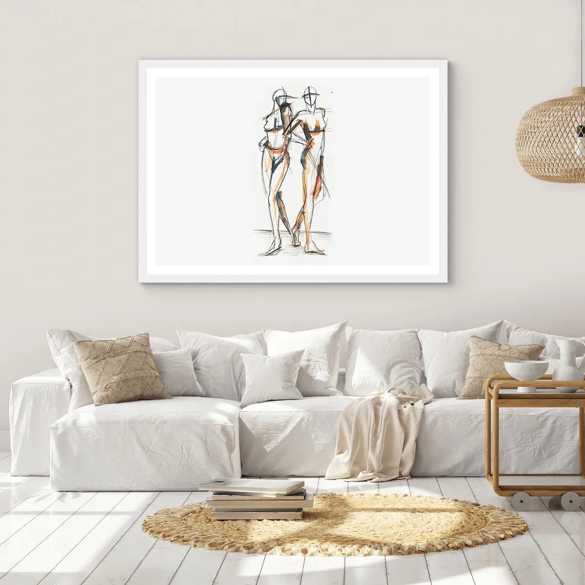 Poster in een witte lijst - Een studie van genade - 40x30 cm