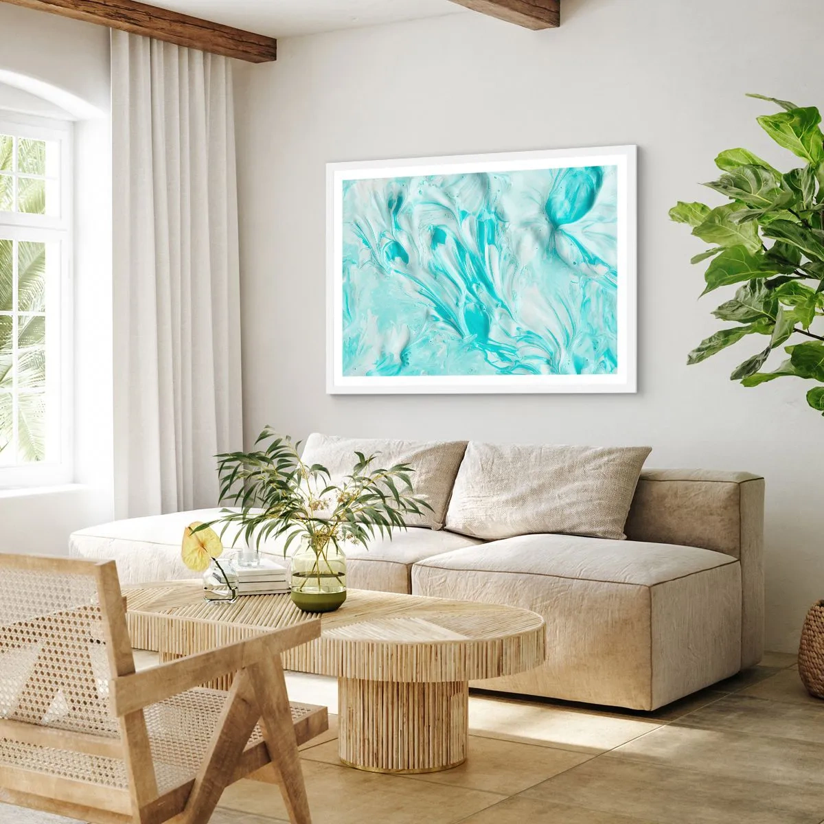 Poster in een witte lijst - Voor altijd samen - 40x30 cm