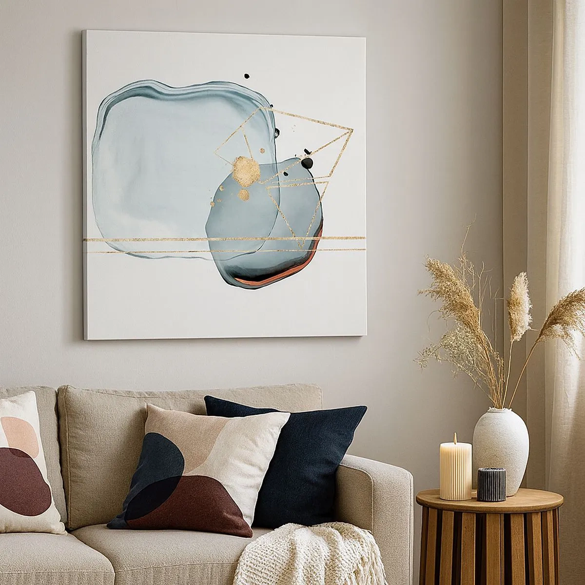 Schilderen op canvas - Een studie van druppels - 30x30 cm