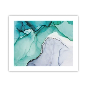 Poster - Een studie in turkoois - 50x40 cm