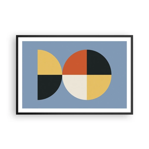 Poster in een zwarte lijst - Kijk en tel - 91x61 cm