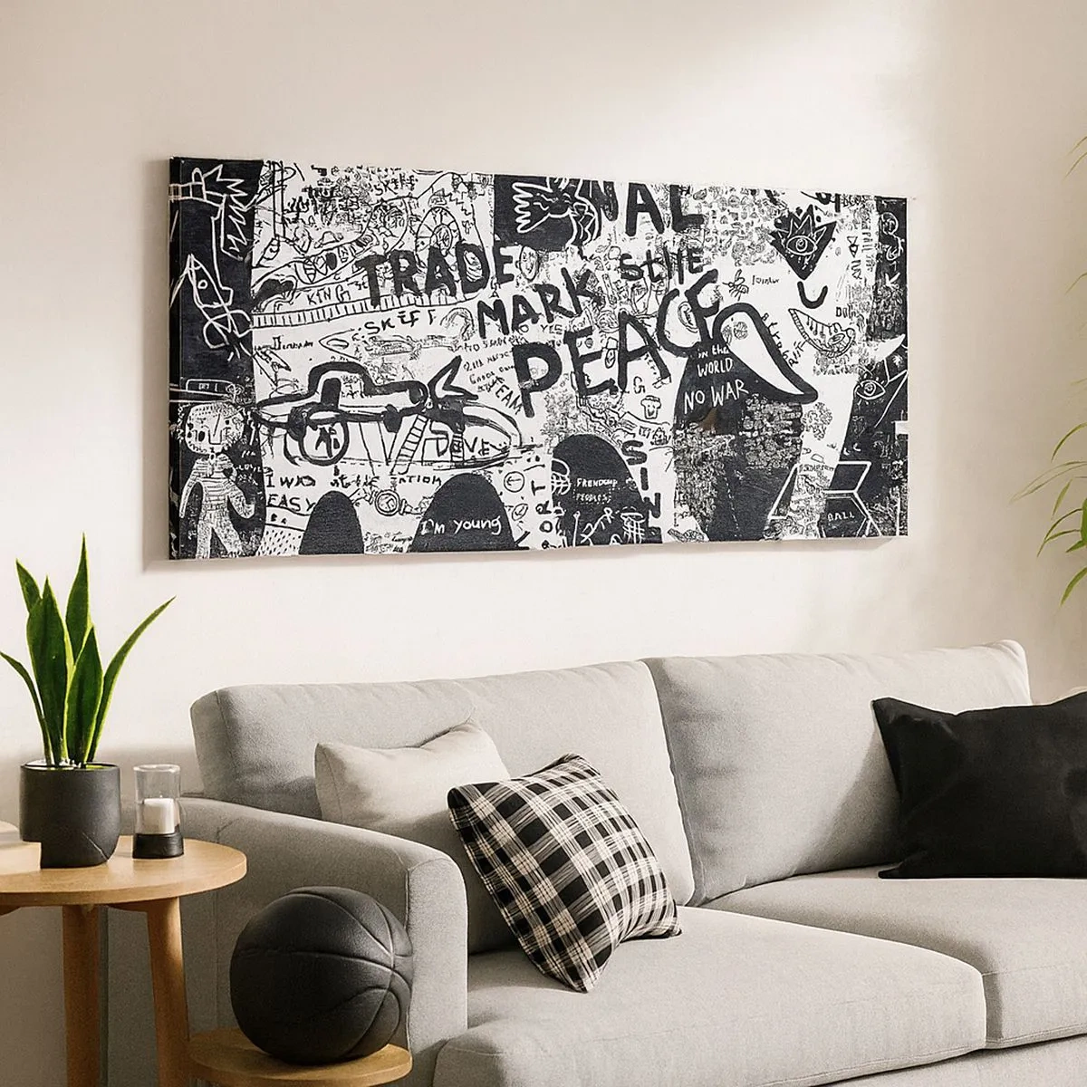 Schilderen op canvas - Rijke straatwereld - 100x40 cm