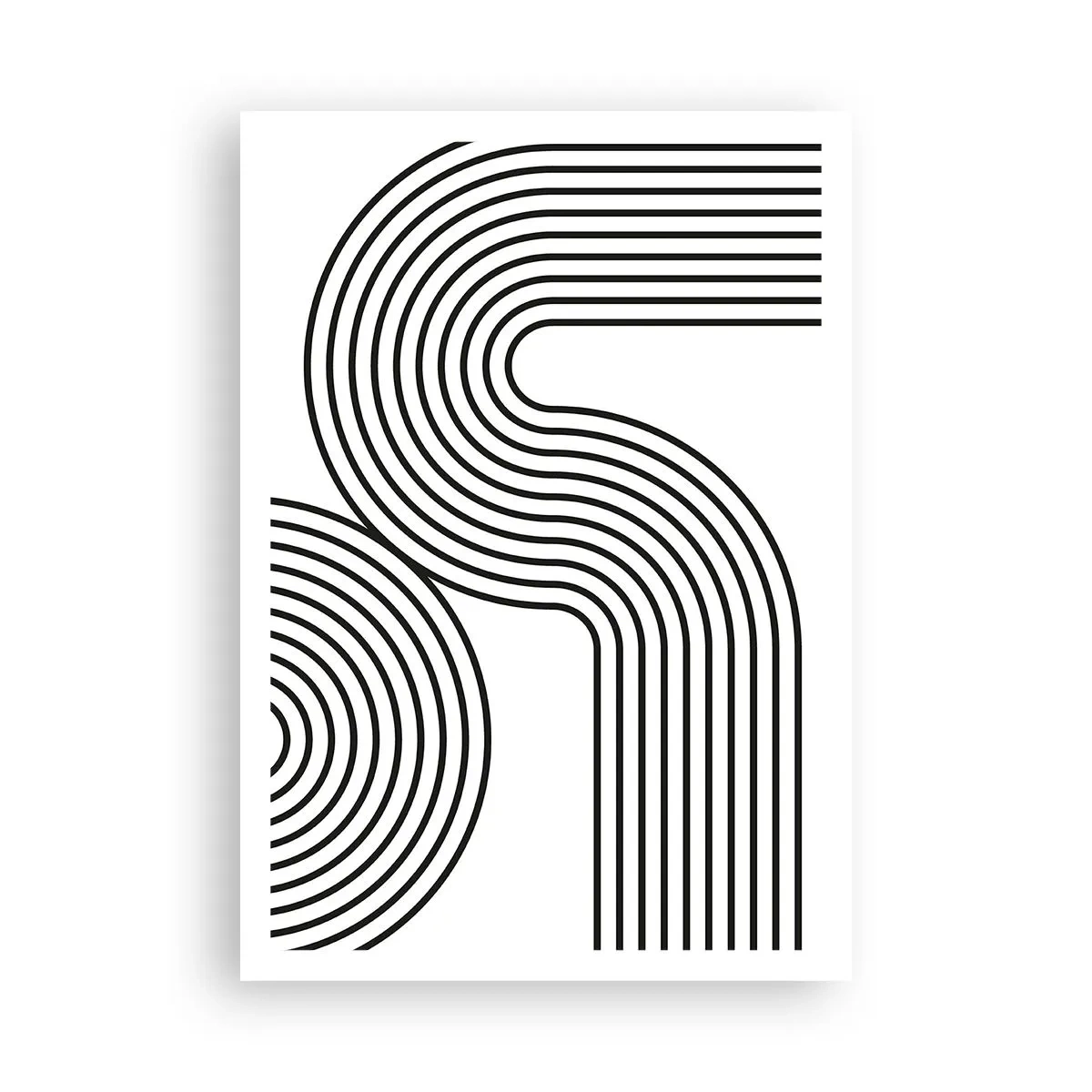 Poster - In de bocht - 70x100 cm