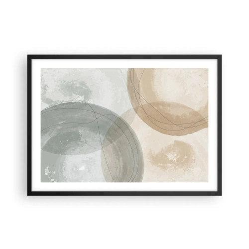 Poster in een zwarte lijst - Indringende werelden - 70x50 cm