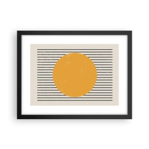 Poster in een zwarte lijst - De kracht van eenvoud - 40x30 cm