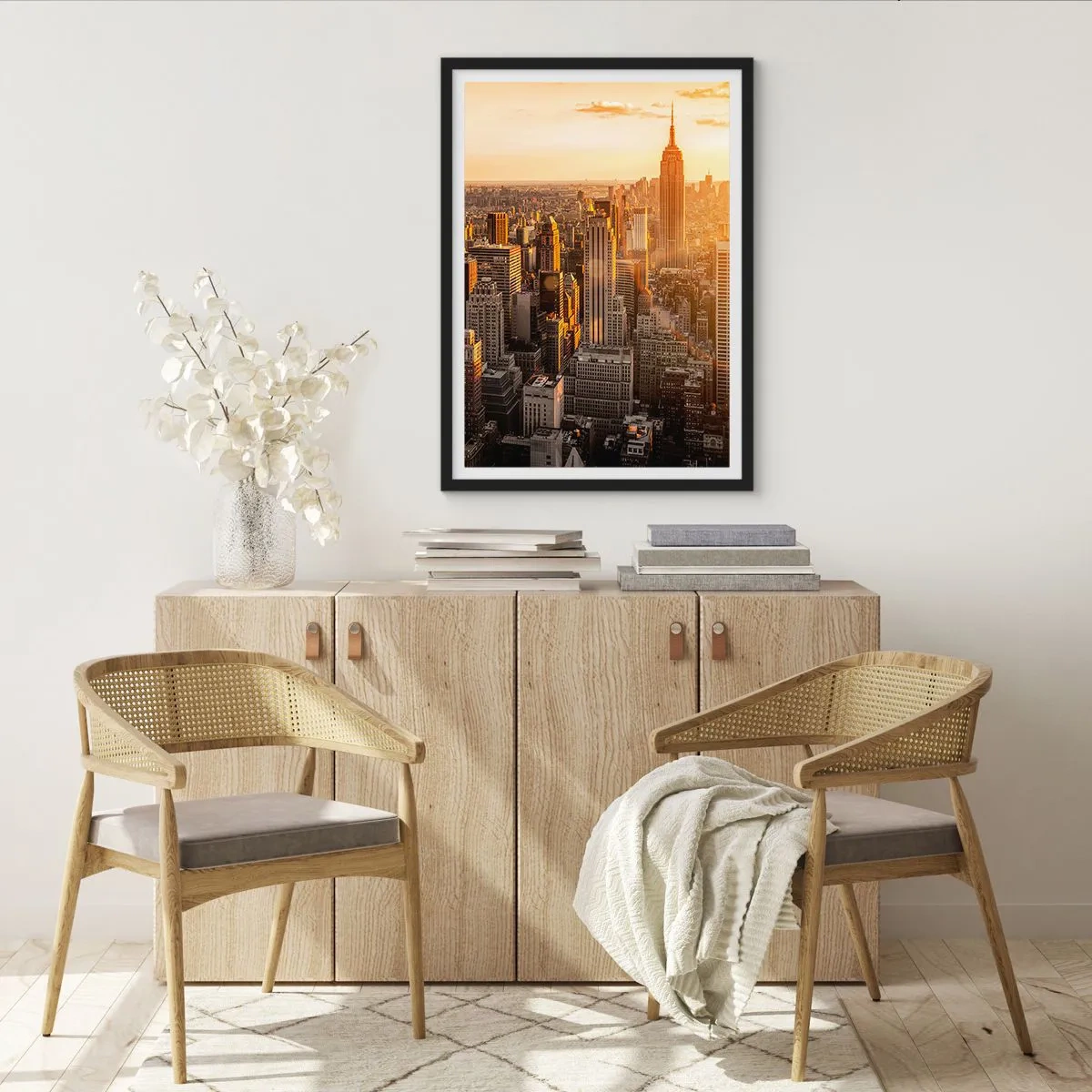 Poster in een zwarte lijst - Groeien in de zon - 61x91 cm