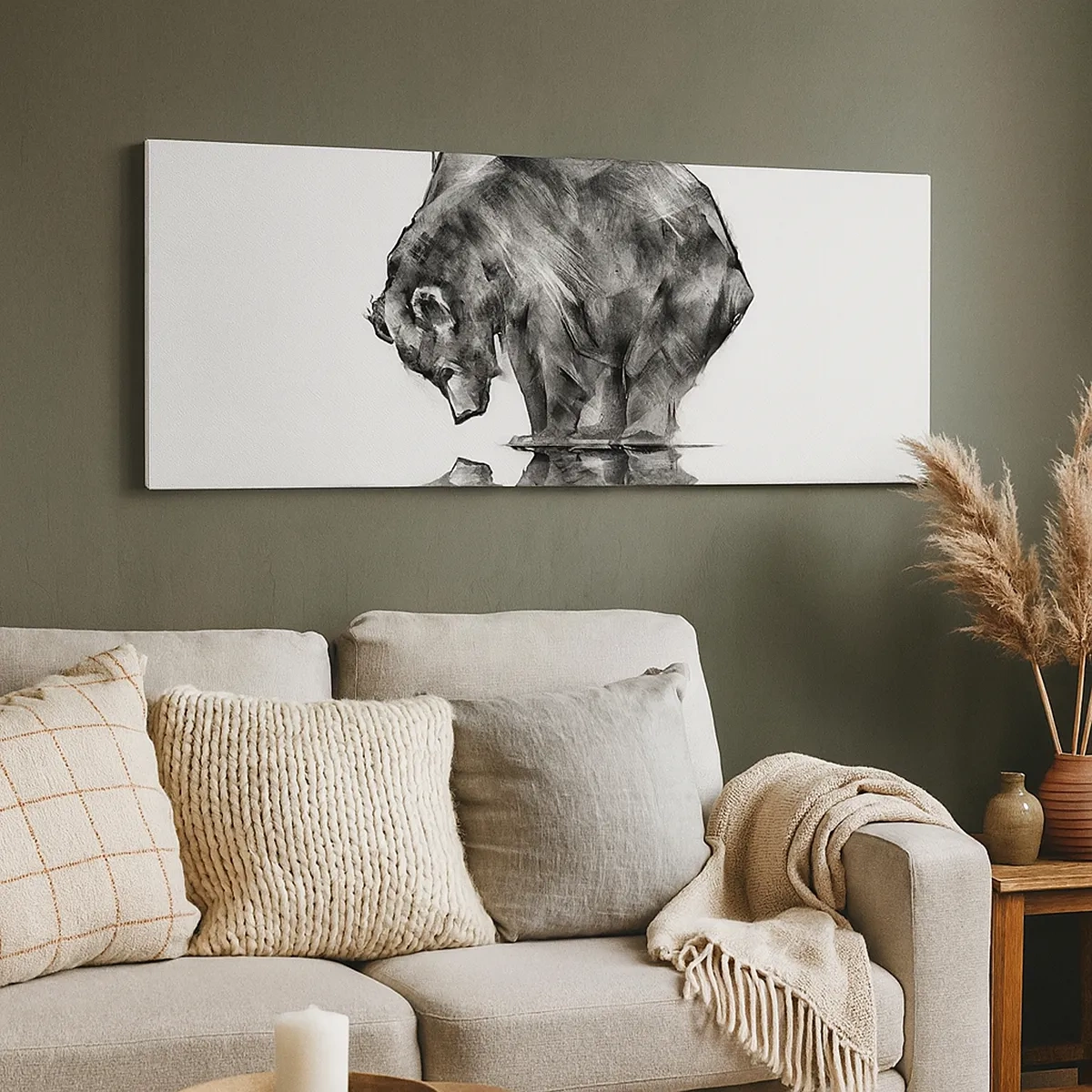 Schilderen op canvas - Leuk om een geliefde persoon te zien - 30x30 cm