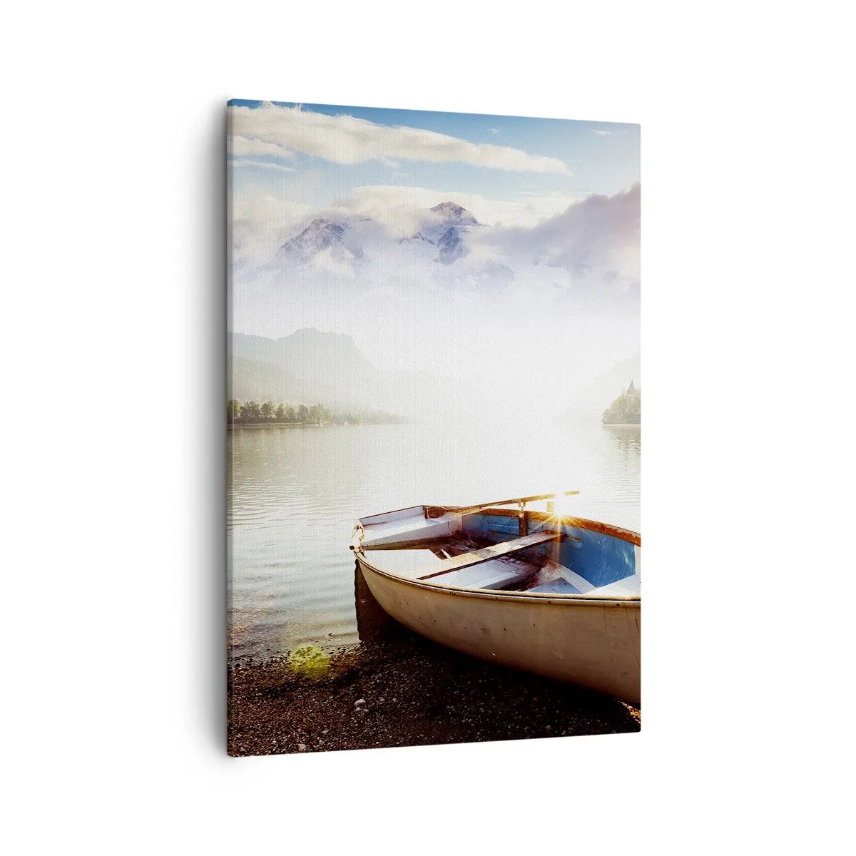 Schilderen op canvas - Bij het grote en heldere water - 50x70 cm